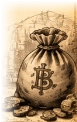 Pirate Berry currency sack with Berry sign and gold coins